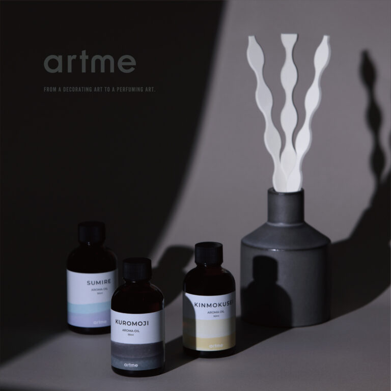 額装マット紙の端材をアップサイクルしたエシカルなルームフレグランス「artme-アトメ-」誕生。3月30日クラウドファンディングにて販売開始。のメイン画像