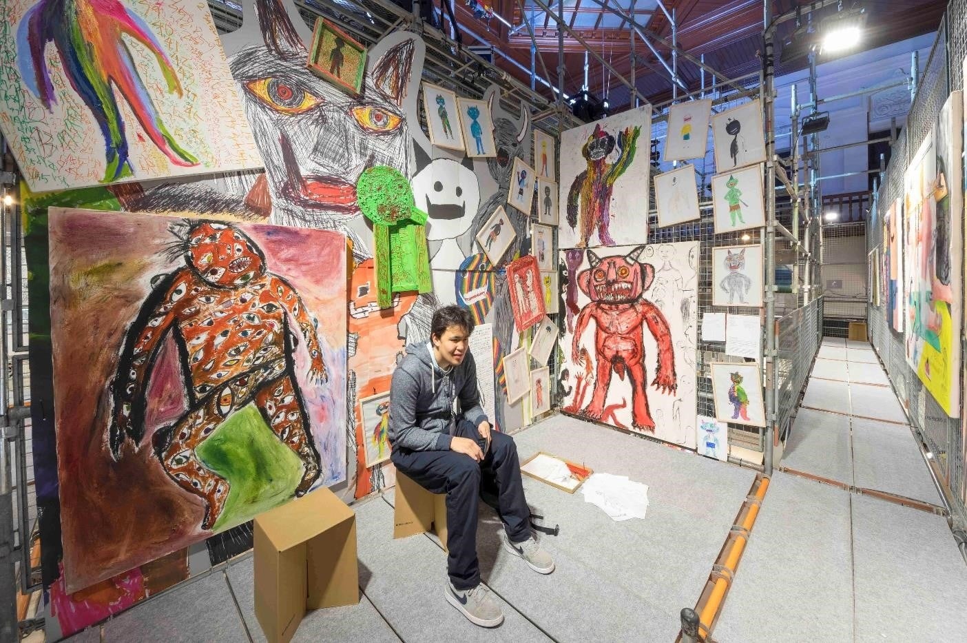 絵画・立体作品や取材資料とあわせた展示会「なんぞやひととはととうこととみじかいいろぺんしる」を4月11日から開催のサブ画像8_木村舜 2018年｜ARTISTS’ FAIR KYOTO展示風景
