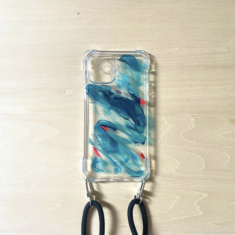 IZAWA Yukako solo exhibition『井澤由花子展 -ウィンド 風の時代  花の記憶-』開催のサブ画像6_iPhoneケース「淡水魚」