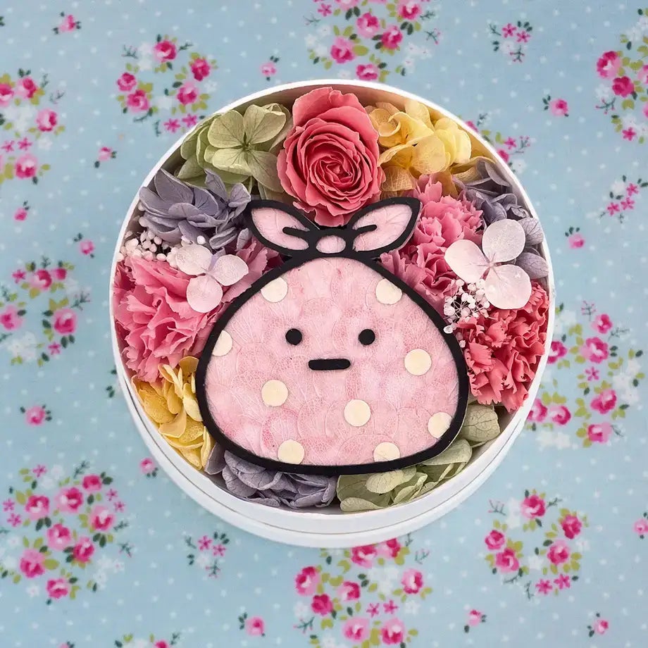 部屋のすみっこで癒してくれる！？かわいいすみっコたちをお花で描いたフラワーBOX「すみっコぐらし フラワーコレクション」に「すずめ」「おばけ」があらたに登場。のサブ画像10