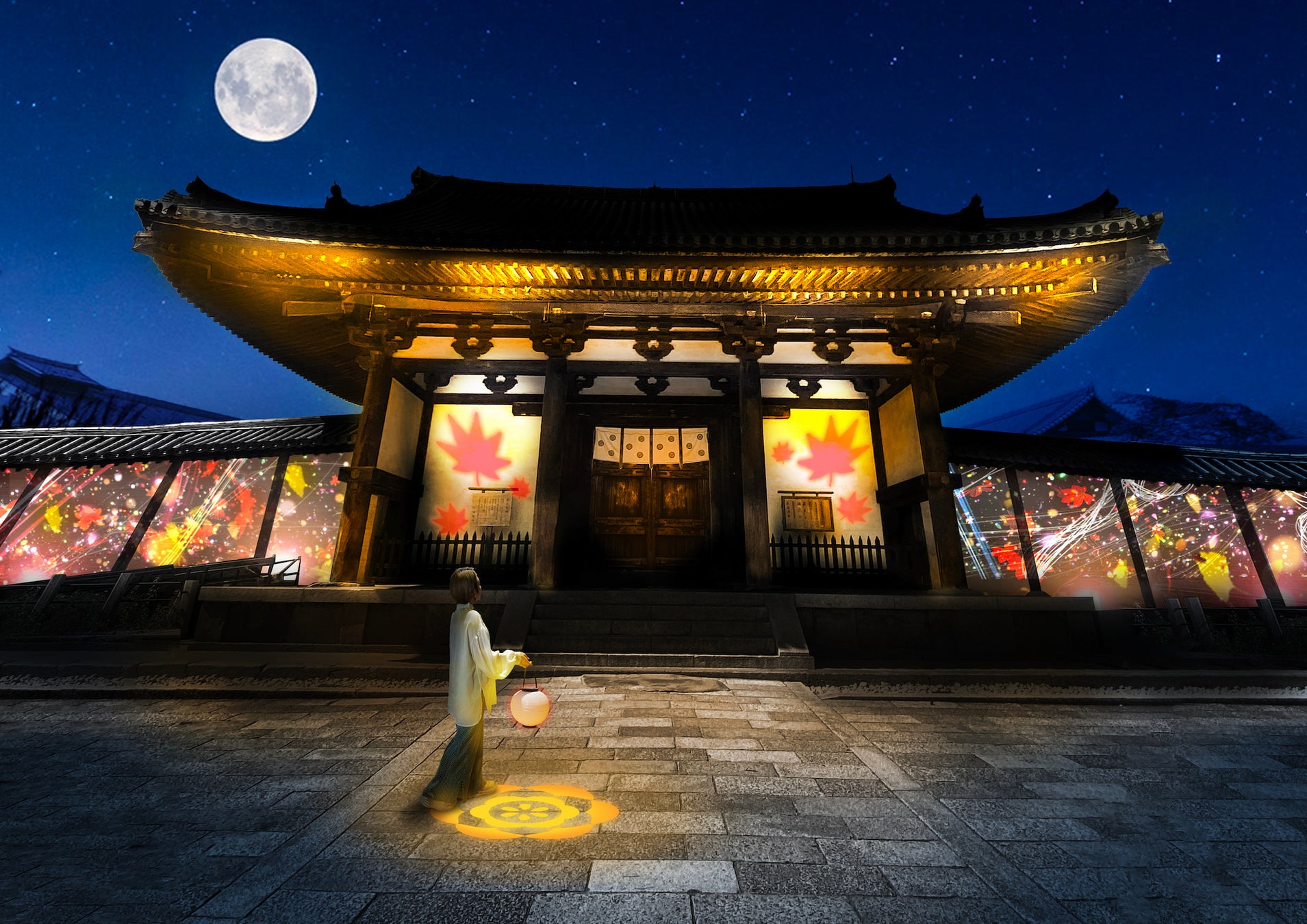 世界遺産・法隆寺でネイキッドのデジタルアートを開催のサブ画像2