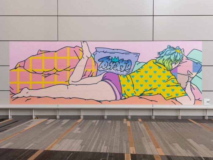 渋谷ヒカリエにて「ヒカリエデッキ　壁面アートプロジェクト」極並佑氏による第５弾作品が、本日公開！のメイン画像