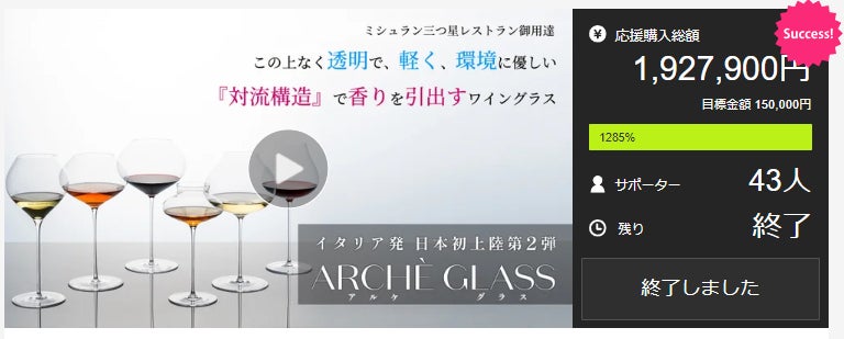 ”2023年イタリア発日本初上陸”アルケグラス × ”人気日本酒 風の森”油長酒造 × 