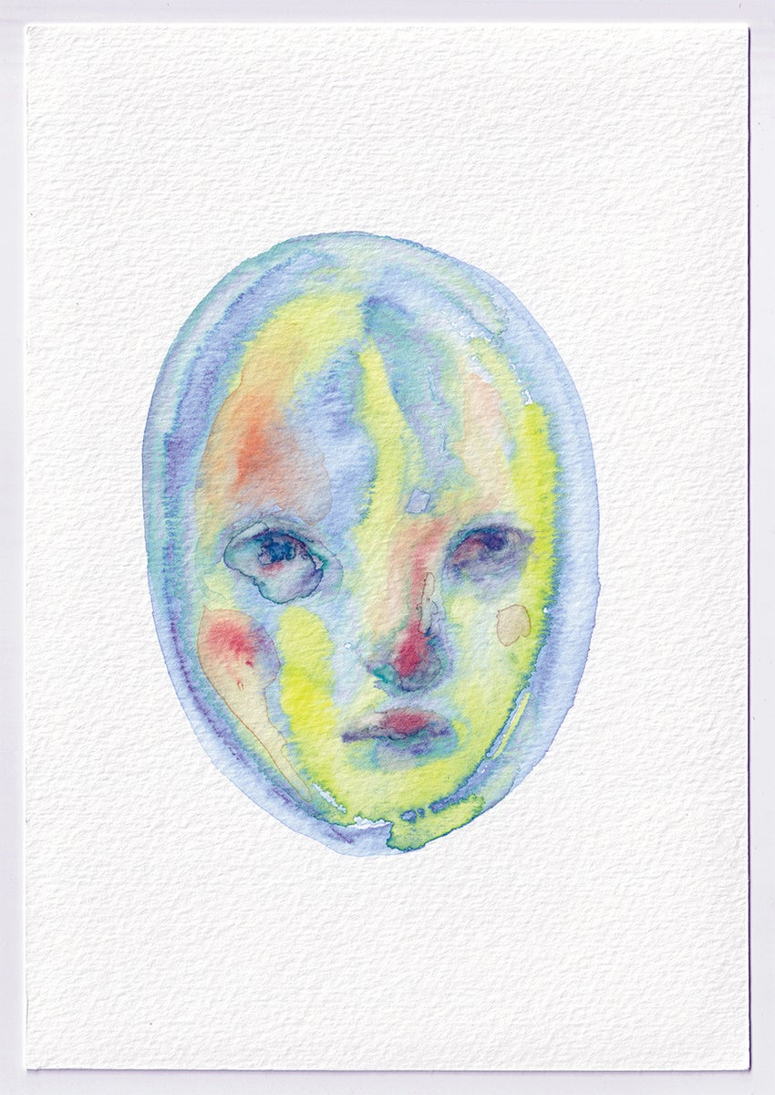 待望の堀江栞個展「かさぶたは、時おり剥がれる」のサブ画像3_堀江栞《かさぶた #228》紙、水彩絵具、18×12.5cm, 2022年