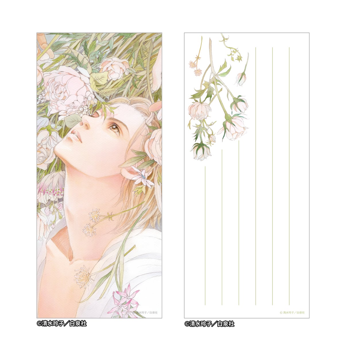 初開催！画業40周年記念「清水玲子原画展」のサブ画像12_本展用キービジュアルをデザインした一筆箋　800円（税込）