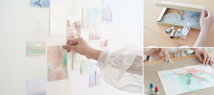 待望の3期生 新規会員を受付開始！10月は大人気のアルコールインクアート スターターキットをお届けします。のメイン画像