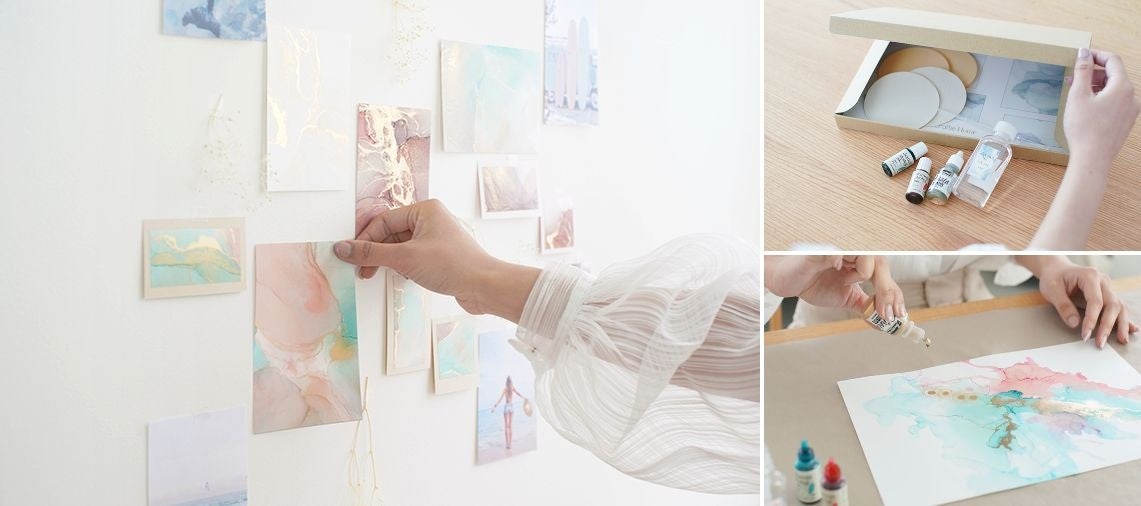 待望の3期生 新規会員を受付開始！10月は大人気のアルコールインクアート スターターキットをお届けします。のサブ画像1