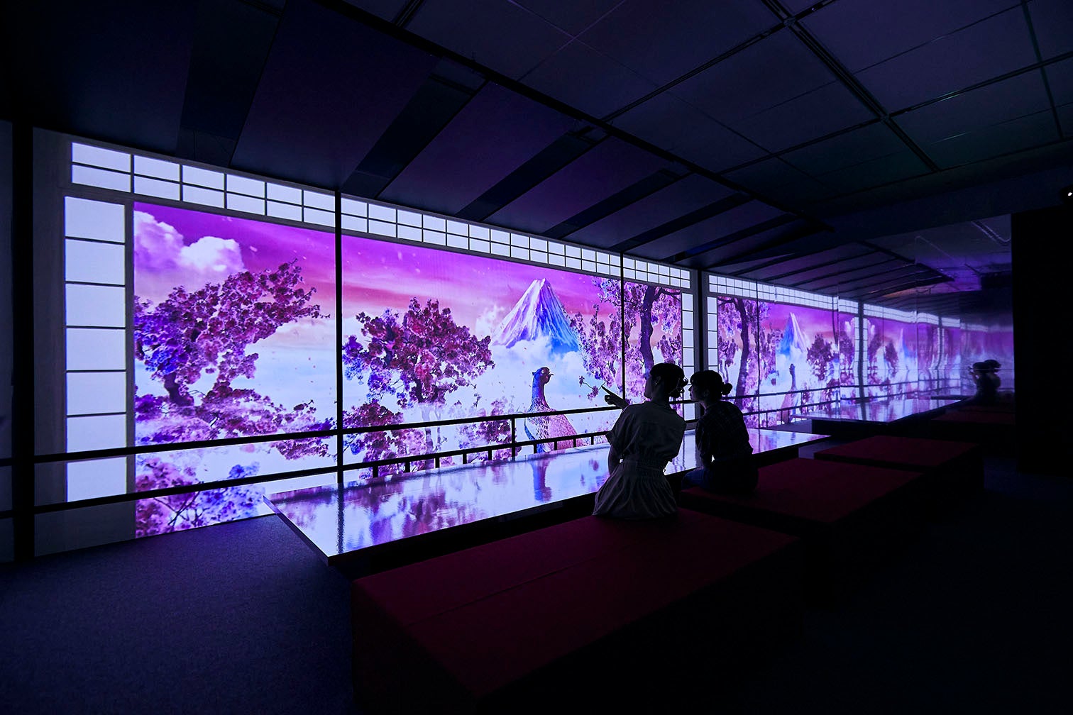 一旗プロデュース「空間体感！動き出す浮世絵展 NAGOYA」の公式記録映像第二弾“藍”を公開。世界で「ジャパン・ブルー」と絶賛され、その美しさに多くの人が魅了される「藍色」をテーマとする映像空間。のサブ画像11