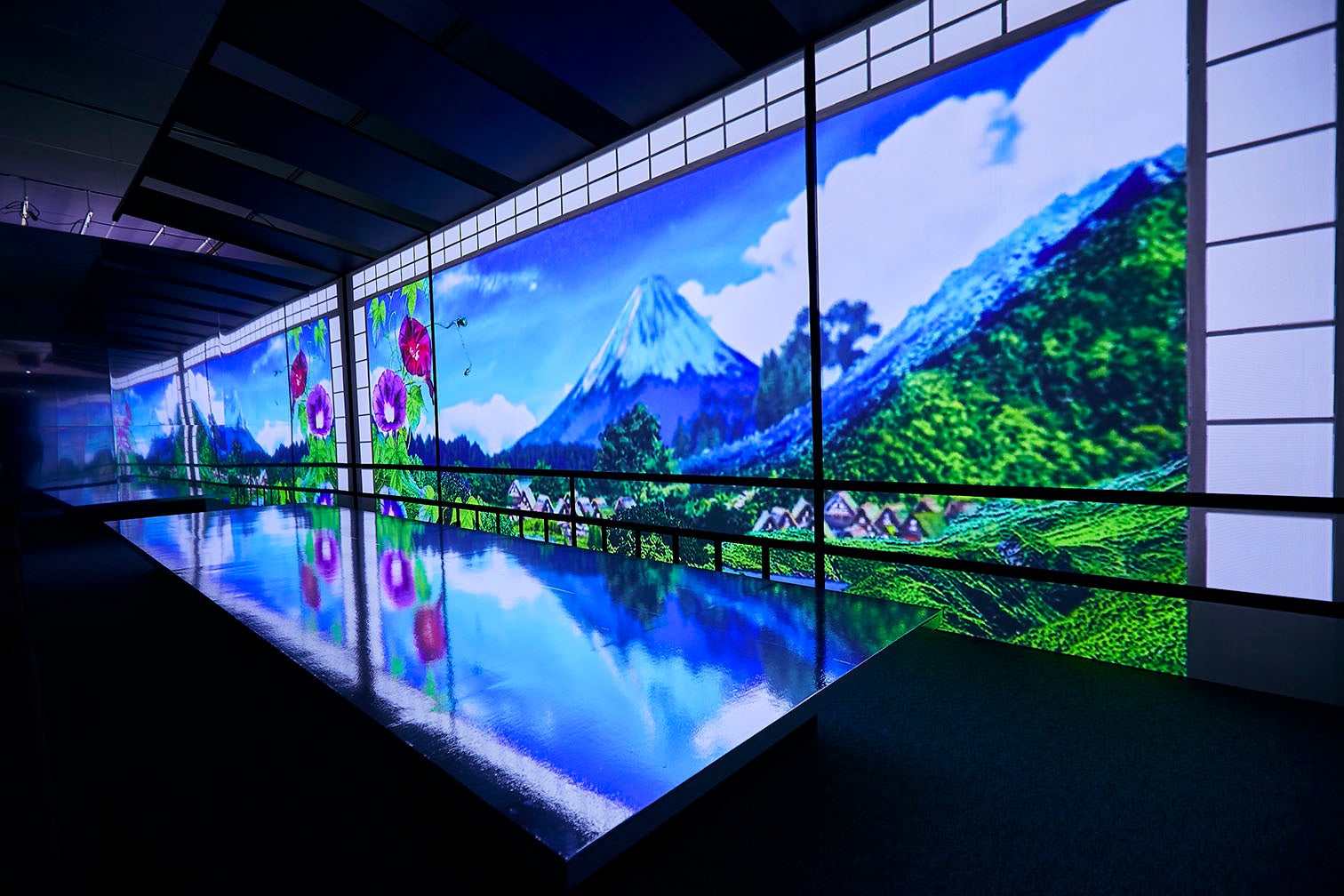 一旗プロデュース「空間体感！動き出す浮世絵展 NAGOYA」の公式記録映像第二弾“藍”を公開。世界で「ジャパン・ブルー」と絶賛され、その美しさに多くの人が魅了される「藍色」をテーマとする映像空間。のサブ画像3