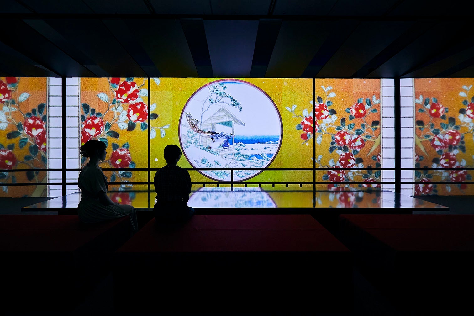 一旗プロデュース「空間体感！動き出す浮世絵展 NAGOYA」の公式記録映像第六弾“雅”を公開。ポップカルチャーとして親しまれた浮世絵の中でも、特に鮮やかでポップな作品を厳選し、煌びやかに彩る映像空間。のサブ画像7