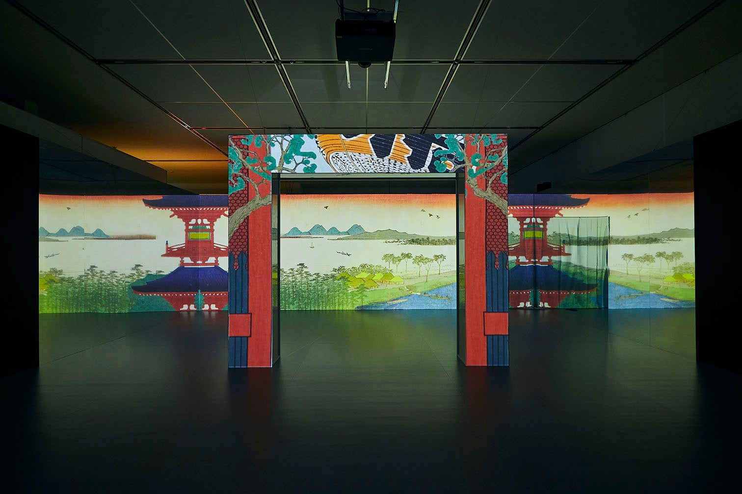 一旗プロデュース「空間体感！動き出す浮世絵展 NAGOYA」の公式記録映像第五弾“豪”を公開。強烈なパワーを発する豪傑の共演、豪快な荒々しいエネルギーを放出する浮世絵をダイナミックに魅せる映像空間。のサブ画像4