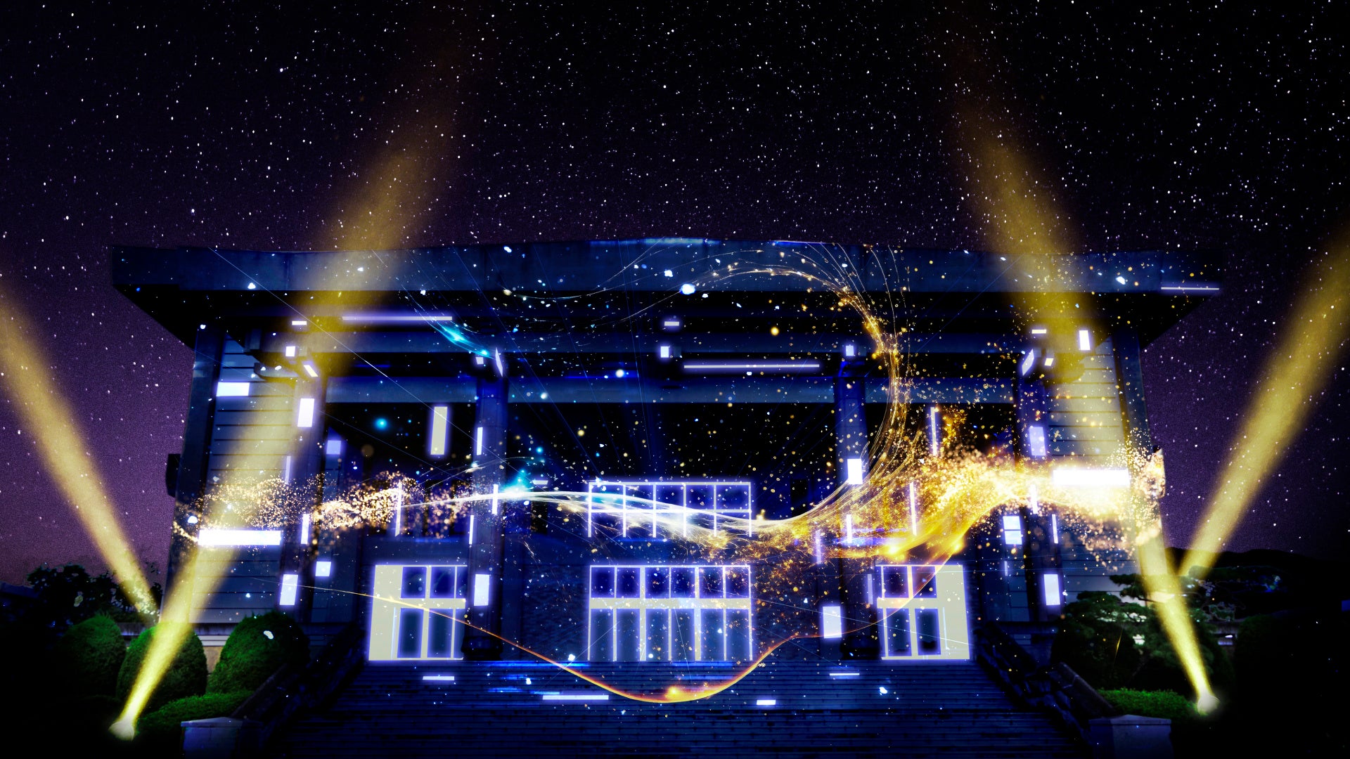 【開催中】一旗プロデュース「愛知学院大学学園祭 100周年記念講堂 プロジェクションマッピング 2023」を開催。愛学祭とのコラボレーションによる壮大なプロジェクションマッピング。公式写真を公開。のサブ画像2_メインビジュアル