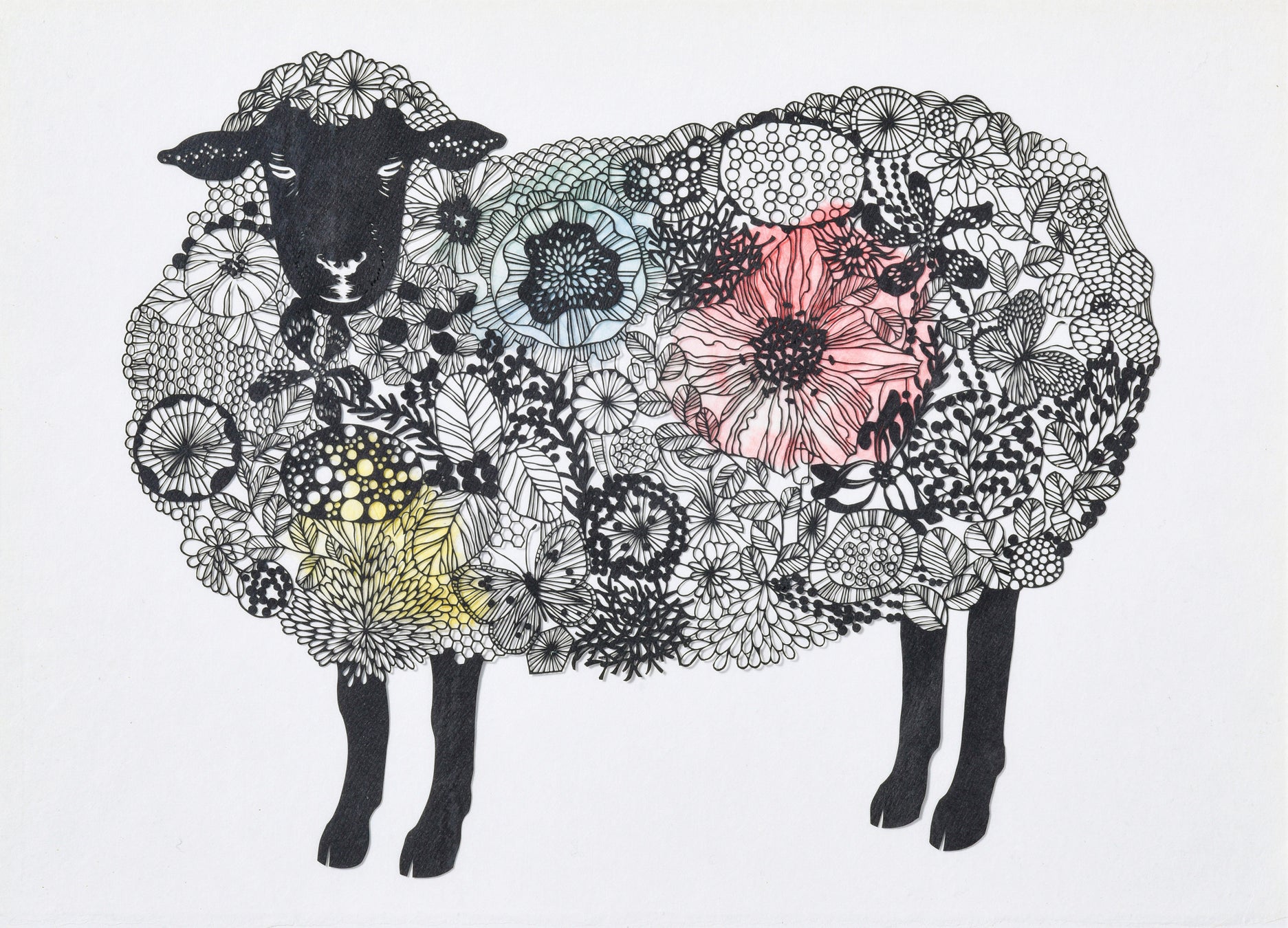神戸ファッション美術館は、11月18日(土)から特別展「日本の切り絵 7人のミューズ」を開催します。のサブ画像1_《メイさんの日》2020年／松原真紀