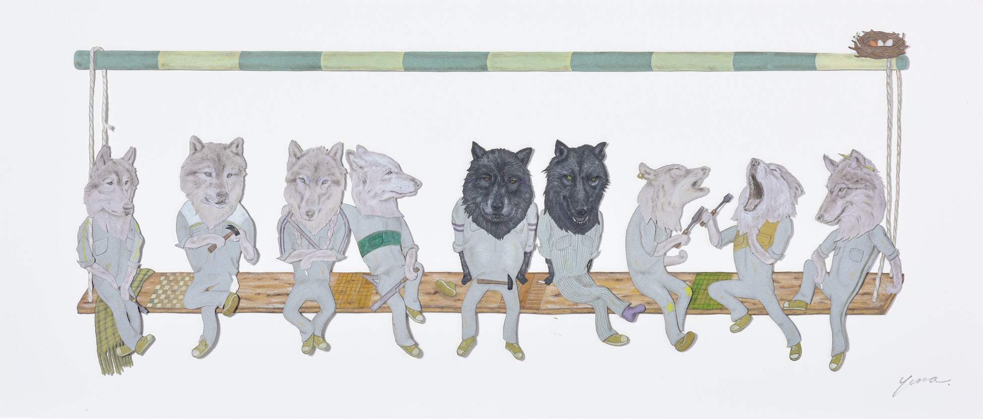 神戸ファッション美術館は、11月18日(土)から特別展「日本の切り絵 7人のミューズ」を開催します。のサブ画像8_《無題》2019年／筑紫ゆうな