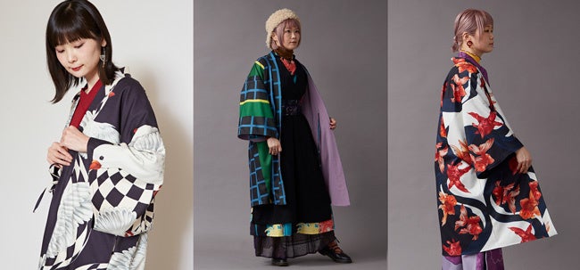 【倭物やカヤ】着物テキスタイルの魔法「重宗玉緒」とコラボレーション商品発売のサブ画像3_モダン着物羽織《重宗玉緒×倭物やカヤ》16,500円