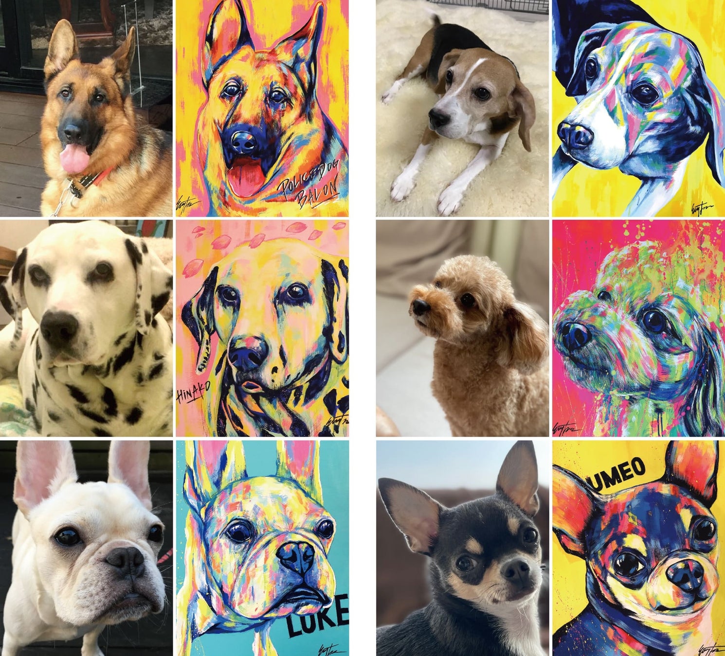 愛犬を現代アートに！国内やN.Y.で活躍中のドッグアーティスト・EIJI TAMURAによる「EIJI TAMURA DOG ART EXHIBITION」西武渋谷店 Ａ館１階にて10/31より開催のサブ画像5
