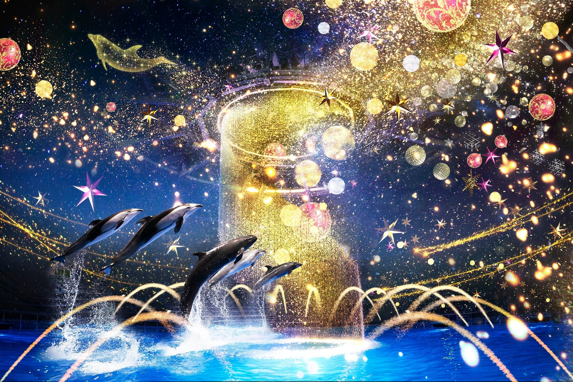 マクセル アクアパーク品川×ネイキッド、星空の海がテーマの幻想的なイルミネーション空間のサブ画像6