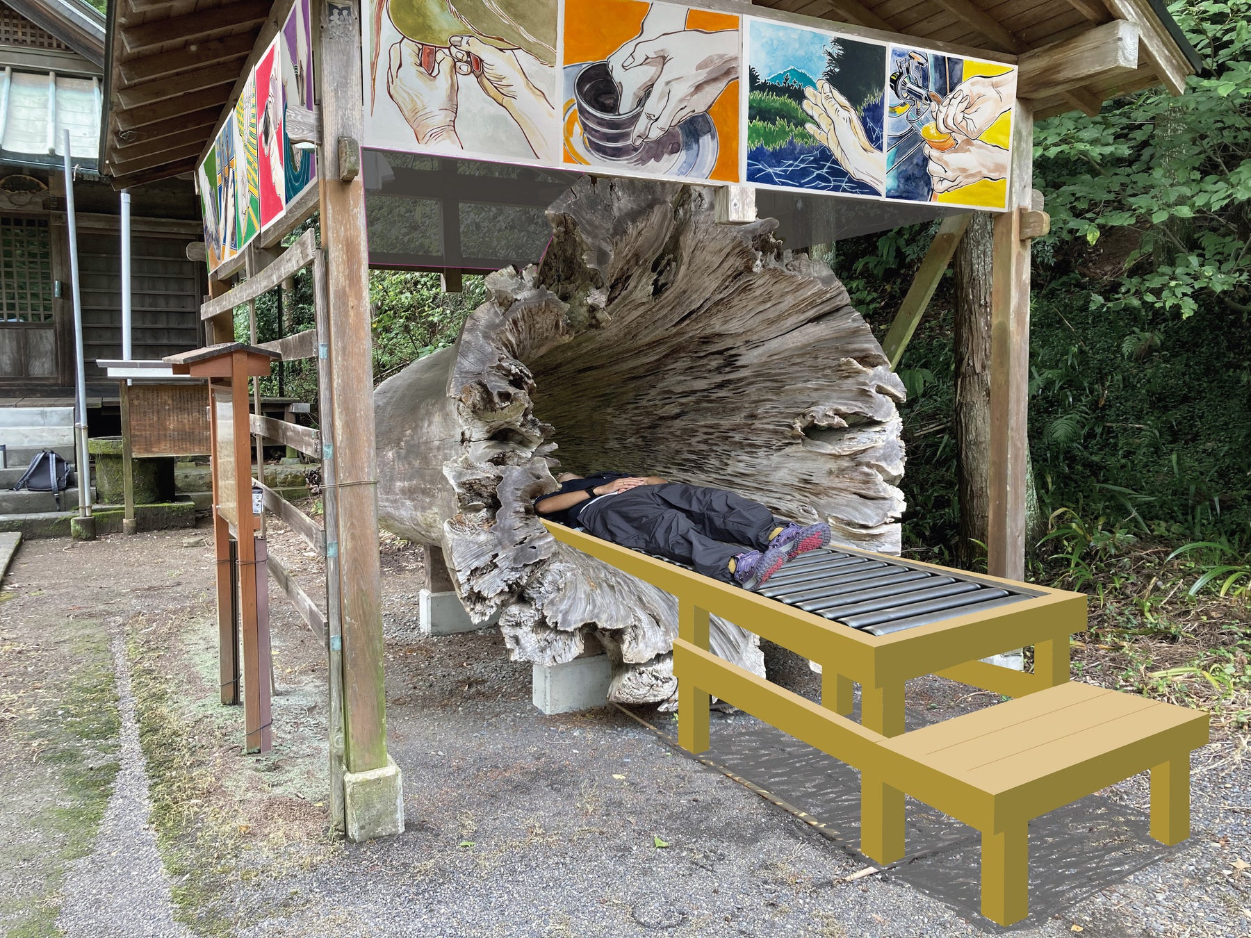 【2023年11月5日～12月7日】静岡市の一番西。小さな里山ではじまる芸術祭・静岡アートビジョン。これは、境界線の確認作業。のサブ画像5