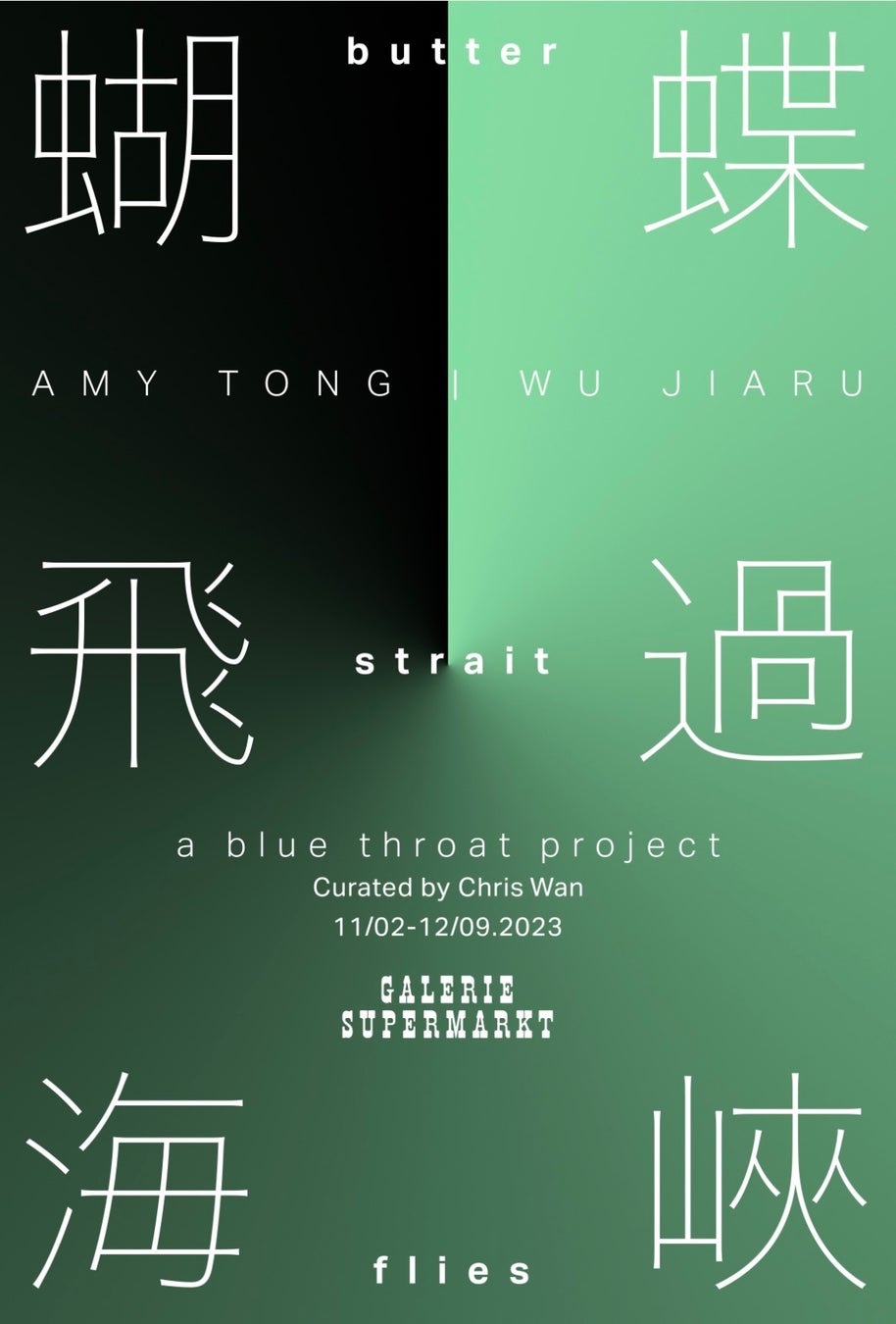 香港出身のアーティストAmy TongとWu Jiaruによる二人展「青喉:胡蝶が海峡を渡って行った」をGalerie Supermarkt(東京)にて開催のサブ画像1