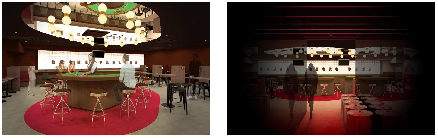 お台場の商業施設「デックス東京ビーチ」の従業員休憩室がリニューアル「ODAIBA ENTAME LOUNGE」が2023年12月1日より運用開始のサブ画像1_ODAIBA ENTAME LOUNGE  協力企業：株式会社スペース、提供業務：従業員休憩エリアの企画・設計・施工