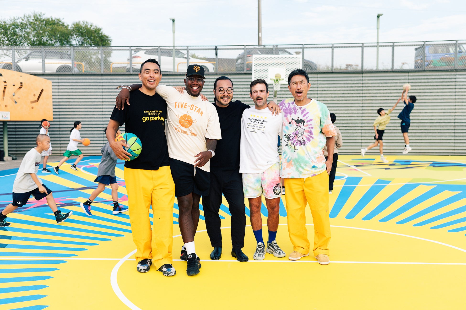 アーティスト舘鼻則孝のアートワークで彩られたバスケットボールコートがオープン。「PROJECT BACKBOARD 」＆「 go parkey」が手掛けるリノベーション・アートコートの全貌が初公開。のサブ画像9_PROJECT BACKBOARD, go parkey and Noritaka Tatehana © NORITAKA TATEHANA K.K., Photo by GION