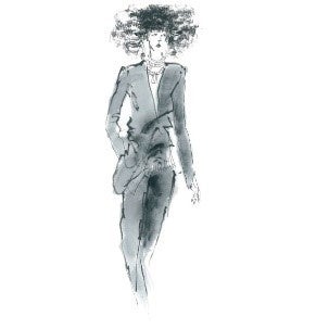 館内３会場での開催は初！コシノヒロコの絵画・洋服を展示販売「ＡＲＴ ＥＴ ＬＵＸＥ」のサブ画像3_２０２３－２４　秋冬コレクション　スタイル画 ５４.５×７７.５ｃｍ（額外寸）