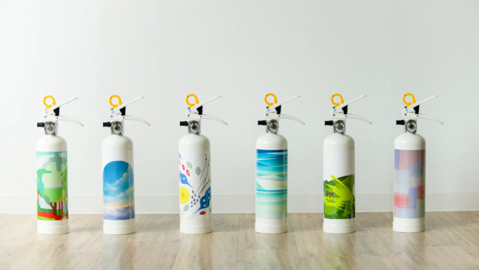 消火器なのに見せたくなる「アートな消火器」1月17日発売決定のメイン画像