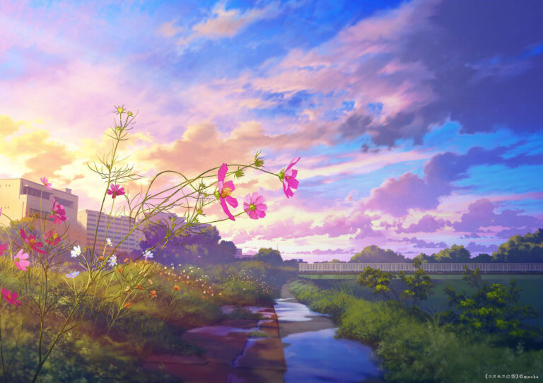 【最新作リリース】—秋の夕暮れに染められて— ｍocha「コスモスの空」『mocha展』で公開！のメイン画像