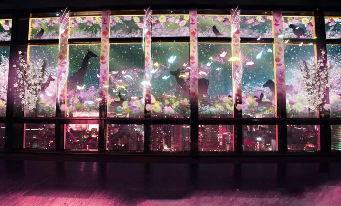 東京タワー×ネイキッド、春のマッピングショーで楽しむ桜色の夜景体験のメイン画像