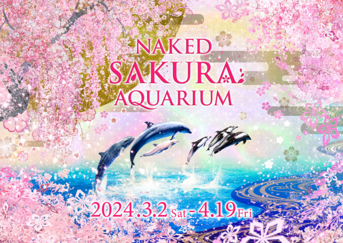 マクセル アクアパーク品川×ネイキッド、桜のデジタルアートで彩る海のお花見のメイン画像