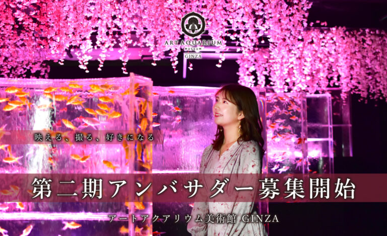アートアクアリウム美術館 GINZA　1年間の施設公式アンバサダーを募集！のメイン画像