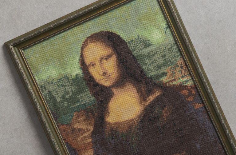 不朽の名画として名高いダ・ヴィンチの『モナ・リザ』、ムンクの『叫び』がホビーラホビーレのクロスステッチアイテムに初登場！のメイン画像