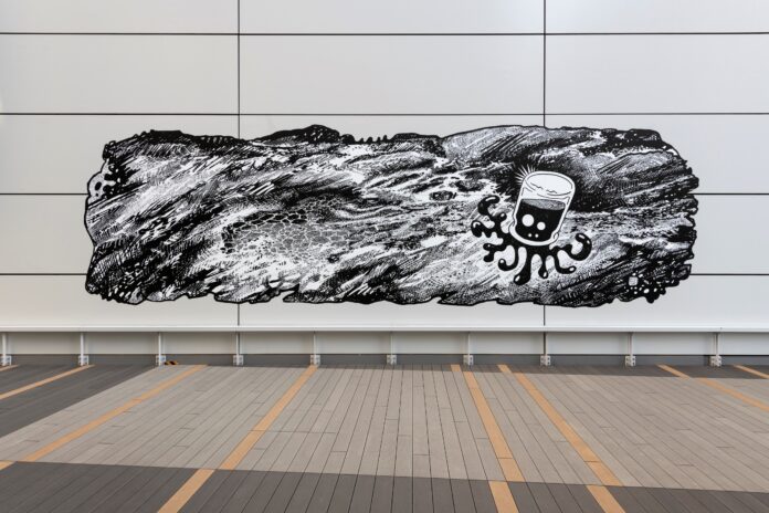 渋谷ヒカリエにて「ヒカリエデッキ　壁面アートプロジェクト」大岩オスカール氏による第６弾作品が、本日公開！のメイン画像