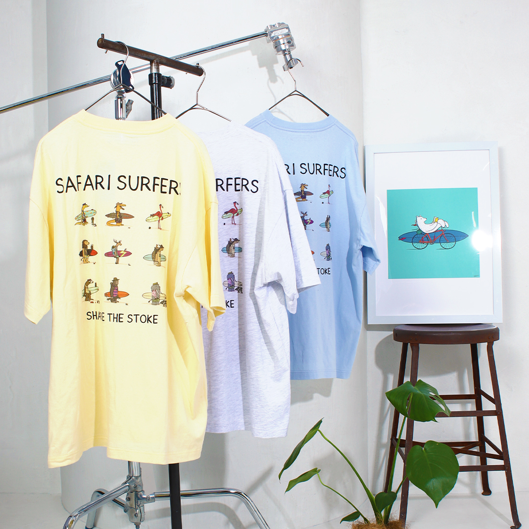 Jonas ClaessonとFREAK'S STOREがコラボレーション。様々なカルチャーを背景に描かれるアートを落としこんだアパレルアイテムを発売。のサブ画像5_WHITE・GRAY・BLACK・YELLOW・SAX　¥5,995(tax in)