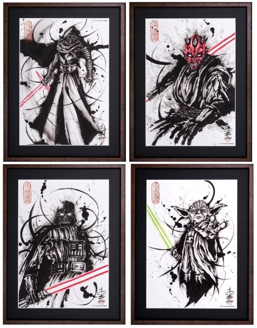 スター・ウォーズ大特集！！『星間大戦絵巻』の浮世絵木版画とファブリックボードが版三 浮世絵工房に新登場！人気キャラクターの武人画や役者絵とともに珠玉のスター・ウォーズ作品が一挙勢揃いのサブ画像6