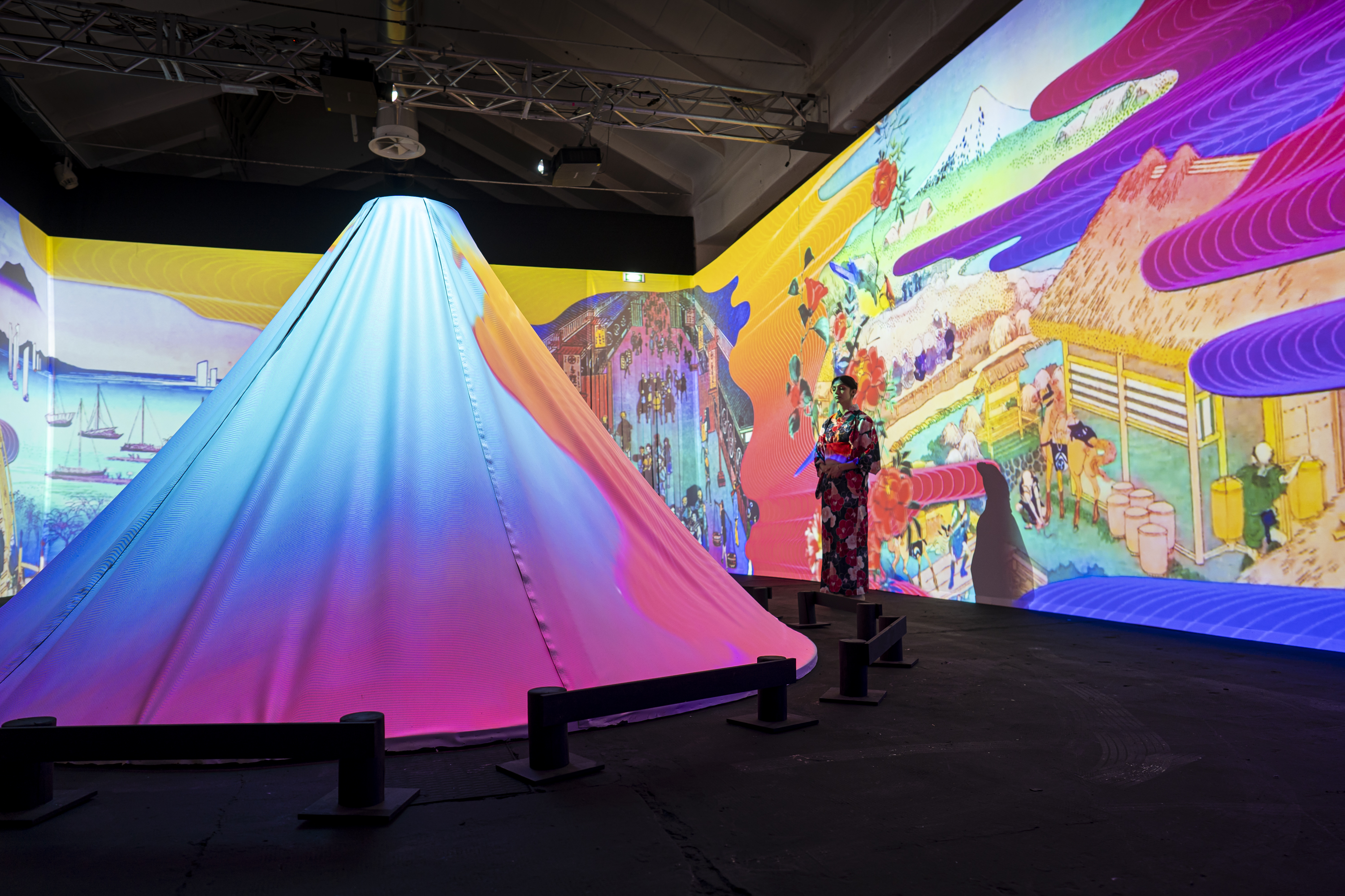 【開催中】一旗プロデュース「動き出す浮世絵展 MILANO」をイタリア・ミラノで開催。名古屋で8万人超を動員した体感型デジタルアートミュージアムが初の海外開催。公式記録写真を公開。のサブ画像4