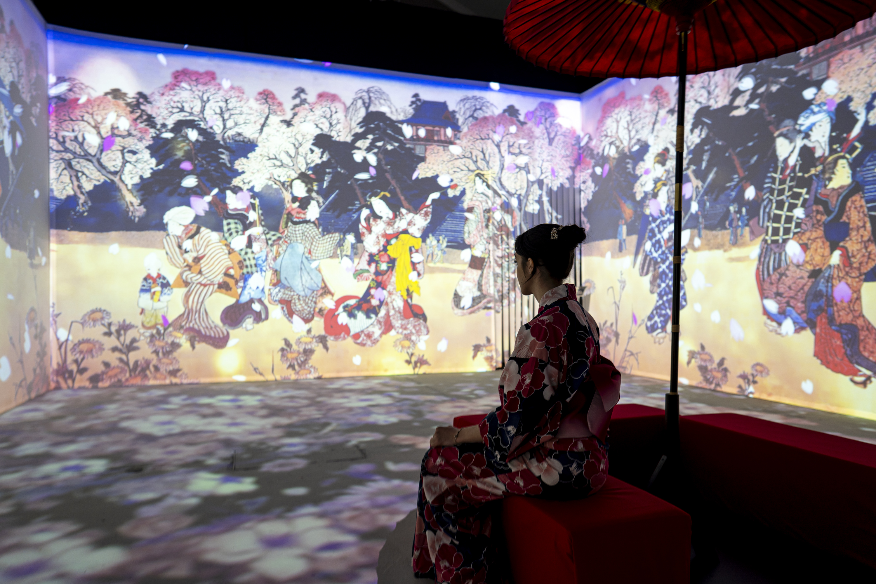 【開催中】一旗プロデュース「動き出す浮世絵展 MILANO」をイタリア・ミラノで開催。名古屋で8万人超を動員した体感型デジタルアートミュージアムが初の海外開催。公式記録写真を公開。のサブ画像5