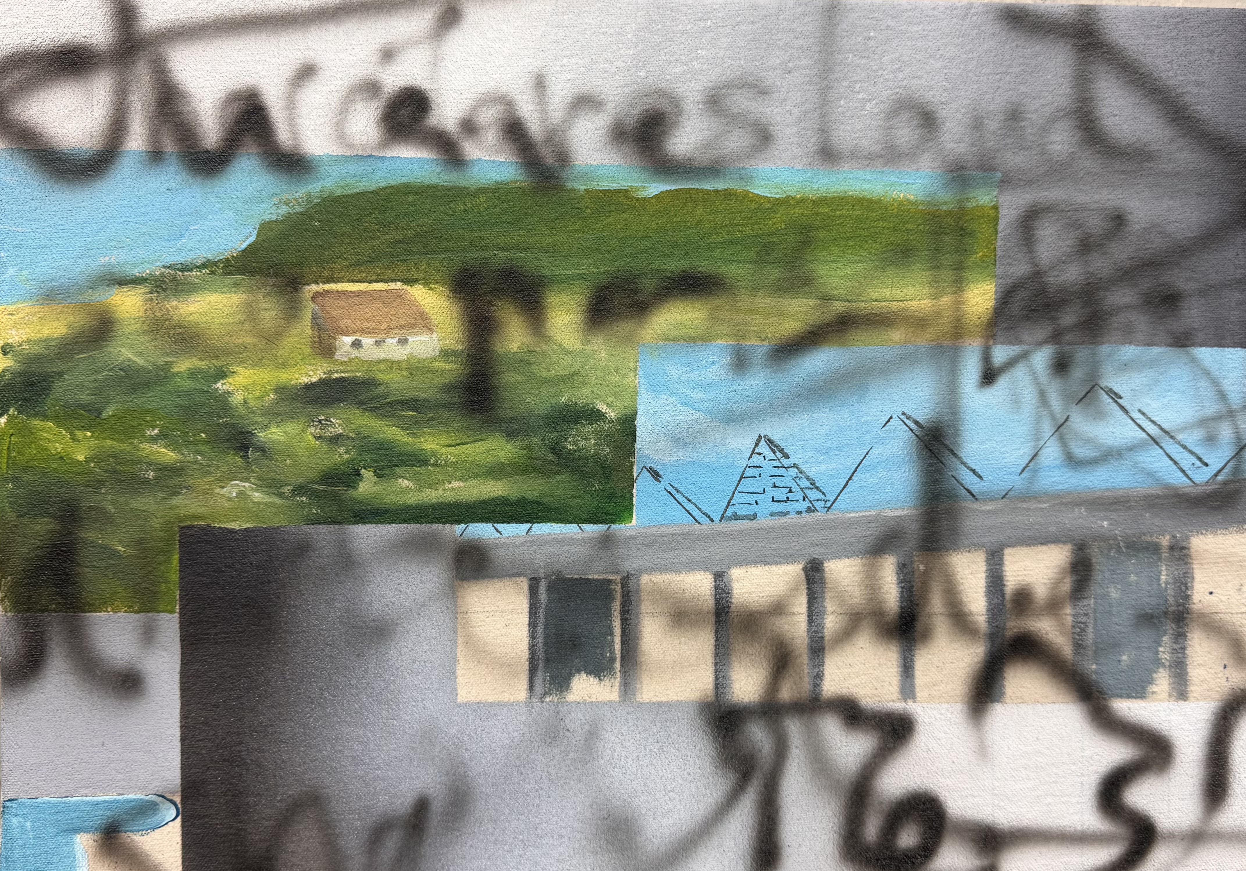 高尾岳央個展「Panorama」、グループ展「WALL SELECTION vol.3（鮫島ゆい／山﨑愛彦）」を同時開催！のサブ画像3_高尾岳央「Multi perspective painting」