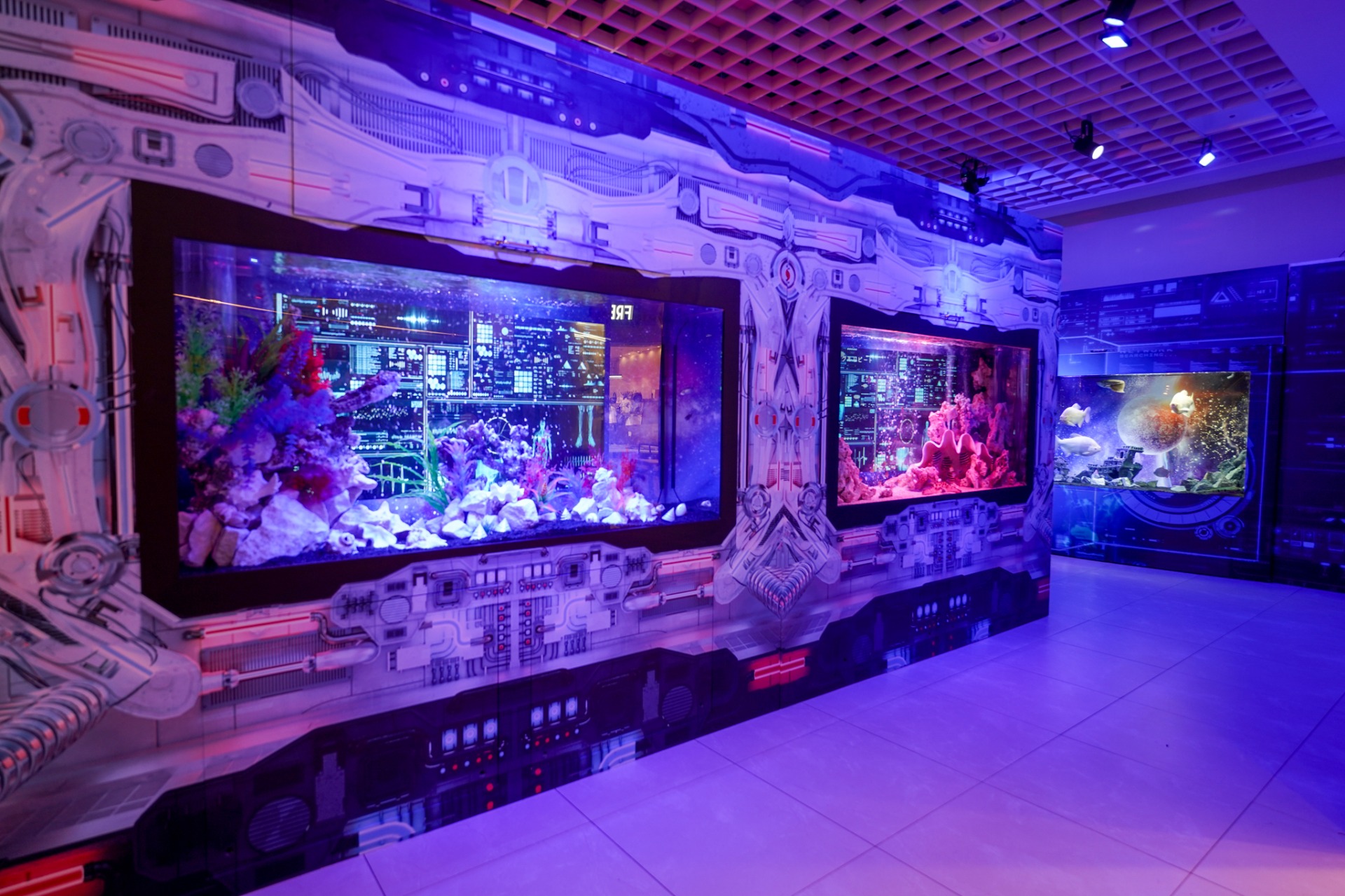 期間限定 「UNDER WATER SPACE NAGOYA」 mozoワンダーシティに明日オープン！宇宙旅行を模した異次元アクアリウムは 新感覚なアート展示にのサブ画像3