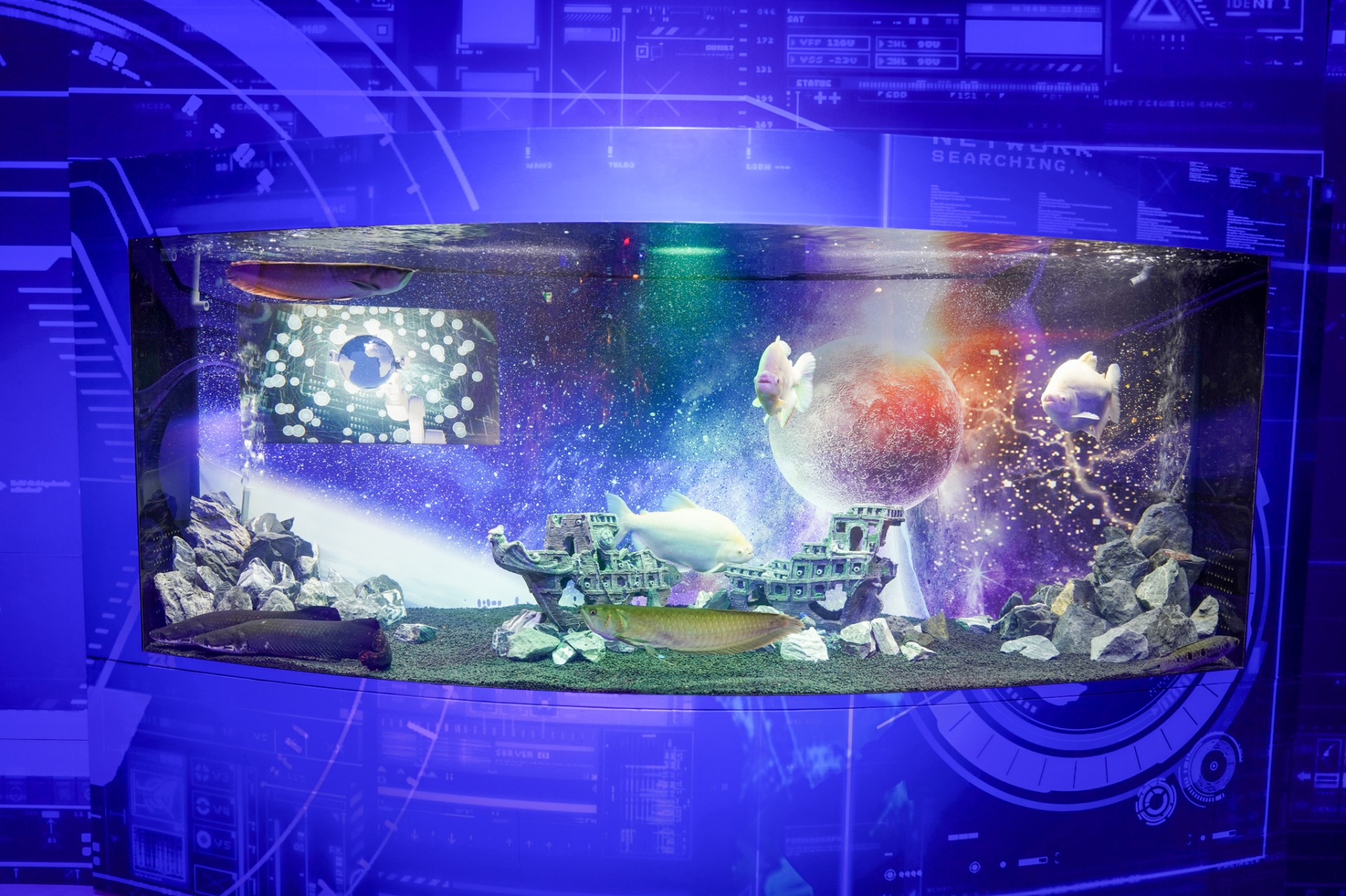 期間限定 「UNDER WATER SPACE NAGOYA」 mozoワンダーシティに明日オープン！宇宙旅行を模した異次元アクアリウムは 新感覚なアート展示にのサブ画像4