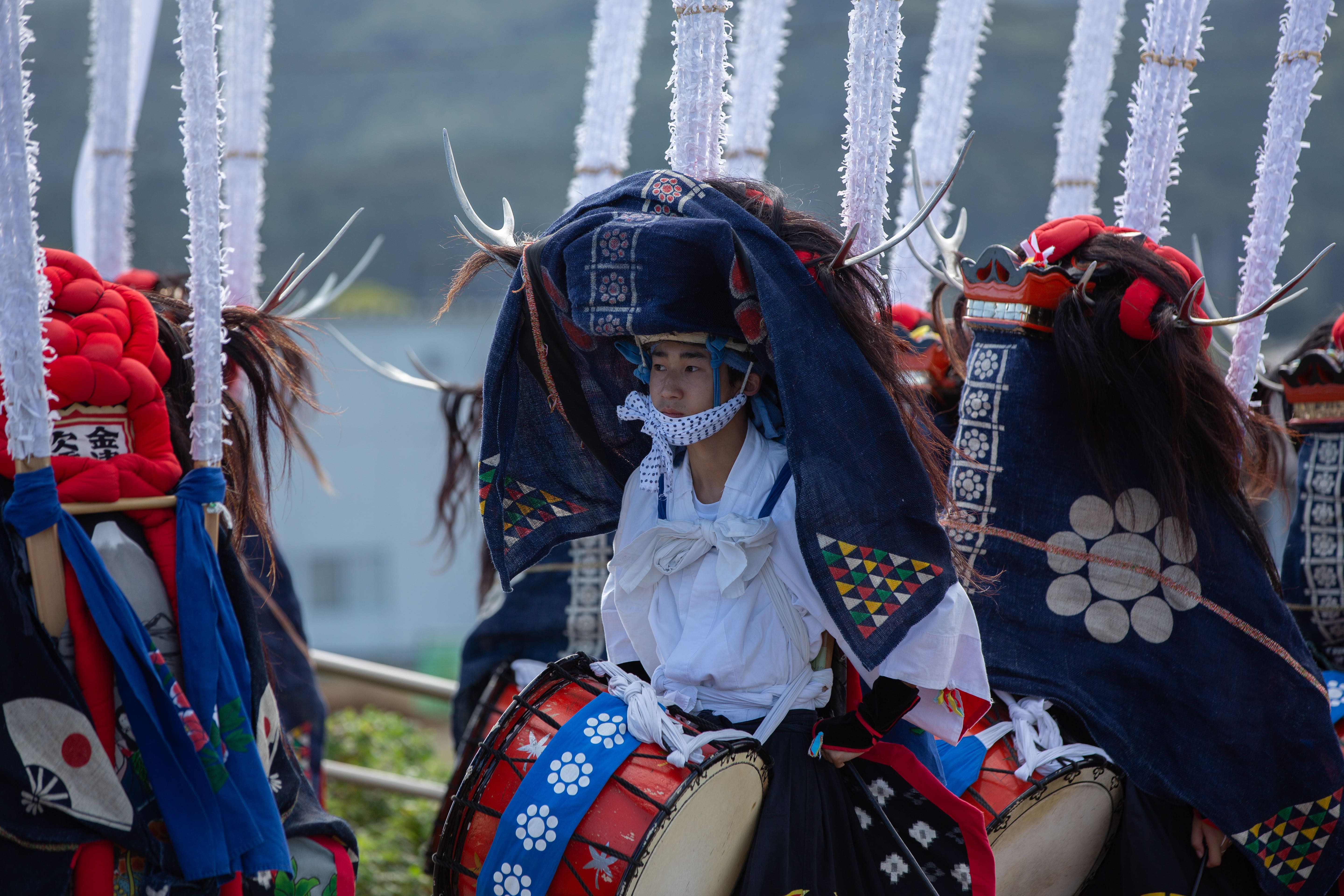 三陸国際芸術祭2024 訪レ（おとずれ）９月〜３月 開催決定！のサブ画像13_▲岩手県立岩谷堂高等学校鹿踊（ししおどり）部（岩手県奥州市）｜-三陸のだむら未来芸能祭2023より-
