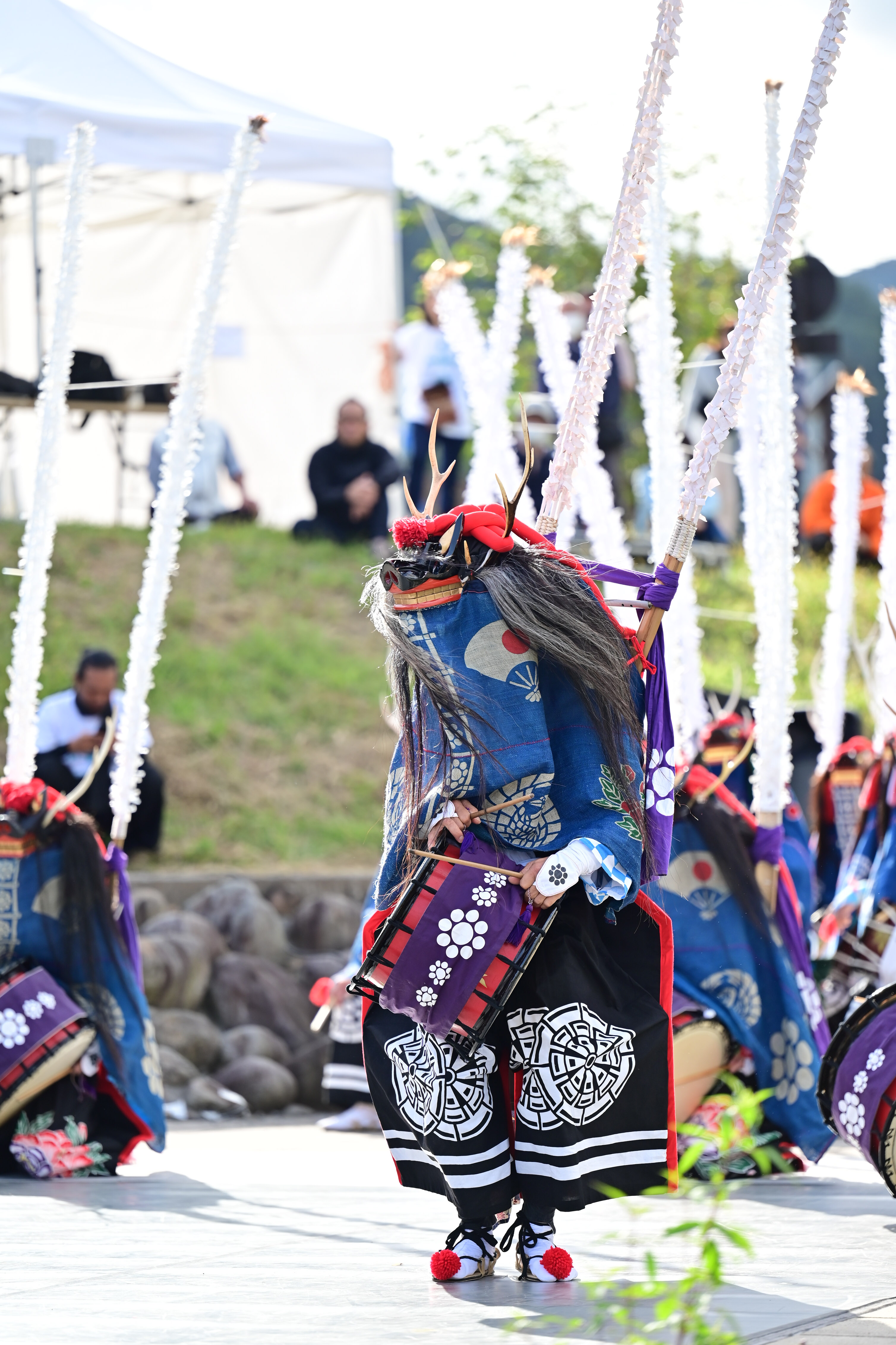 三陸国際芸術祭2024 訪レ（おとずれ）９月〜３月 開催決定！のサブ画像9_▲  仰山流笹崎鹿踊（岩手県大船渡市）-三陸芸能大発見サミット2023より-
