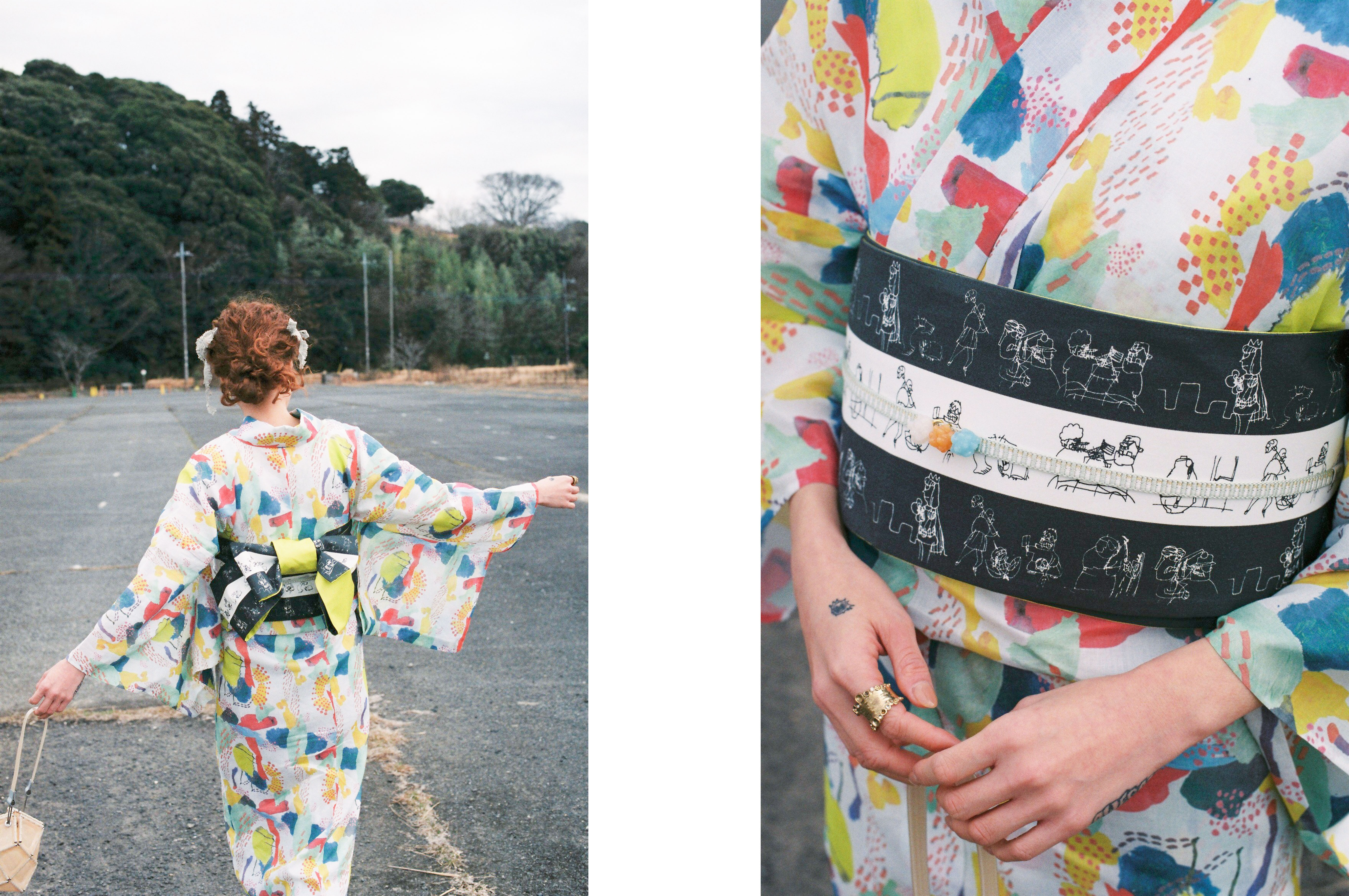 ＜KIMONO by NADESHIKO＞新作ゆかたリリース。両面型染めや注染といった伝統技法を使用したゆかたから、【シブヤフォント】テキスタイルのゆかたまで多彩なラインナップで展開します。のサブ画像8