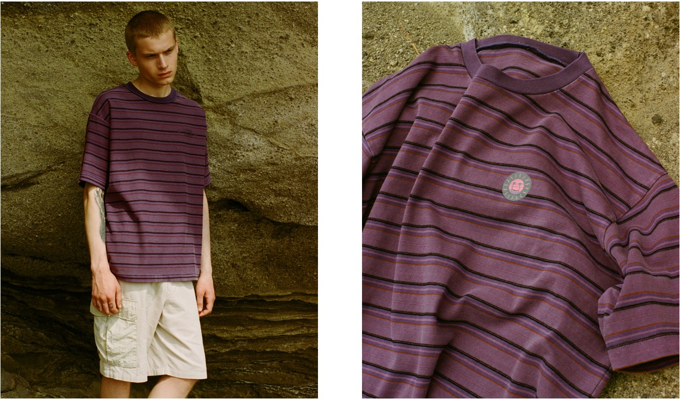 JONAS CLAESSON × FREAK'S STOREのPOPUP EXHIBITIONをFREAK'S STORE渋谷併設の「OPEN STUDIO」にて開催。のサブ画像4_Insideout Sun Fun border Tee ¥6,996(tax in)
