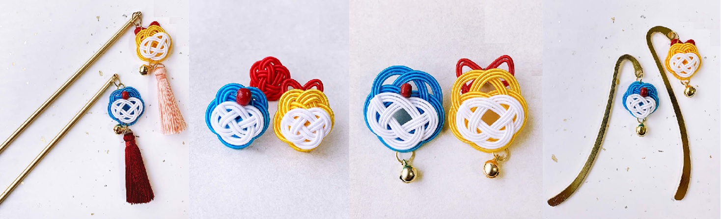 大人気ドラえもん＆ドラミちゃんアクセ再登場！ピアス・イヤリング・ピンズ・かんざしなどオンラインショップで一度完売になったキュートで美しい水引アクセサリーを一挙蔵出し！のサブ画像1