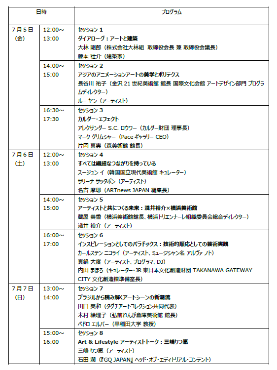 まもなく開催の国際アートフェア Tokyo Gendai、Art Talksに登壇する豪華スピーカーを発表！のサブ画像1