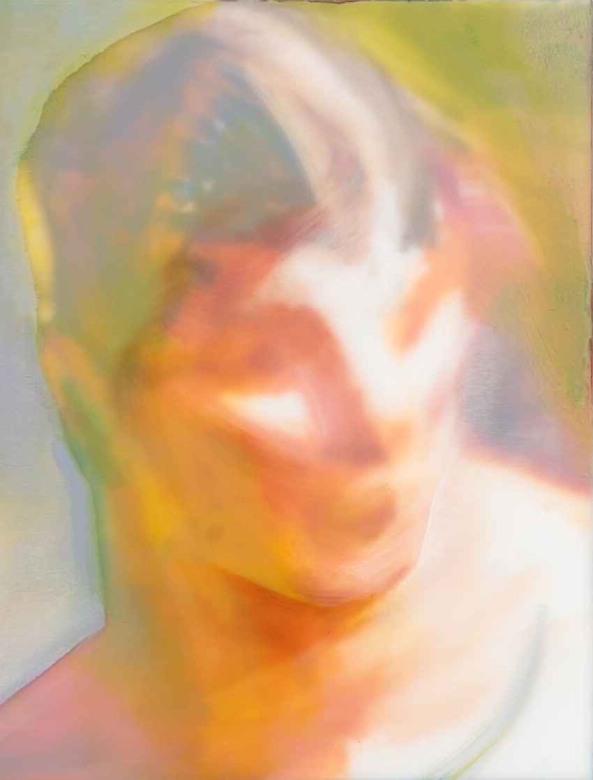 長谷川彰宏、待望の大規模個展開催！のサブ画像5_長谷川彰宏《Untitled no.12》2024　アクリル板、油彩、レジン  41×32 cm