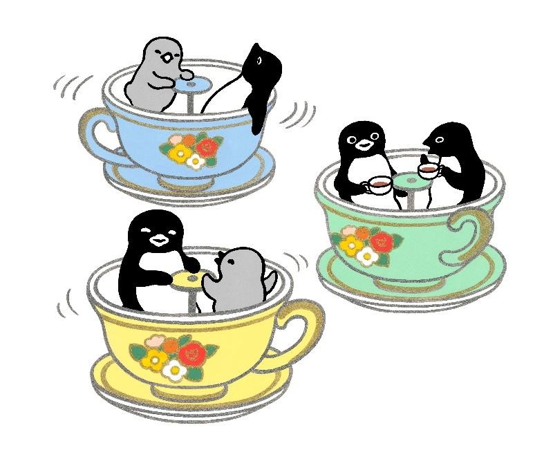 坂崎千春 版画展『ペンギン喫茶〈至高のコーヒー〉』が大丸福岡天神店で開催。幸福感とユーモアあふれるペンギンのお茶の時間をお楽しみください！のサブ画像1