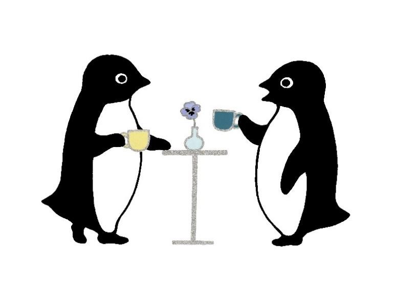 坂崎千春 版画展『ペンギン喫茶〈至高のコーヒー〉』が大丸福岡天神店で開催。幸福感とユーモアあふれるペンギンのお茶の時間をお楽しみください！のサブ画像2