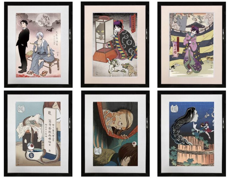 ゲゲゲの鬼太郎の浮世絵誕生！！日本中に一大ブームを巻き起こした大人気アニメの不思議で神秘的でちょっと不気味な世界観が浮世絵と絶妙にマッチした「ゲゲゲ浮世絵」シリーズ6作品の発売が決定のメイン画像